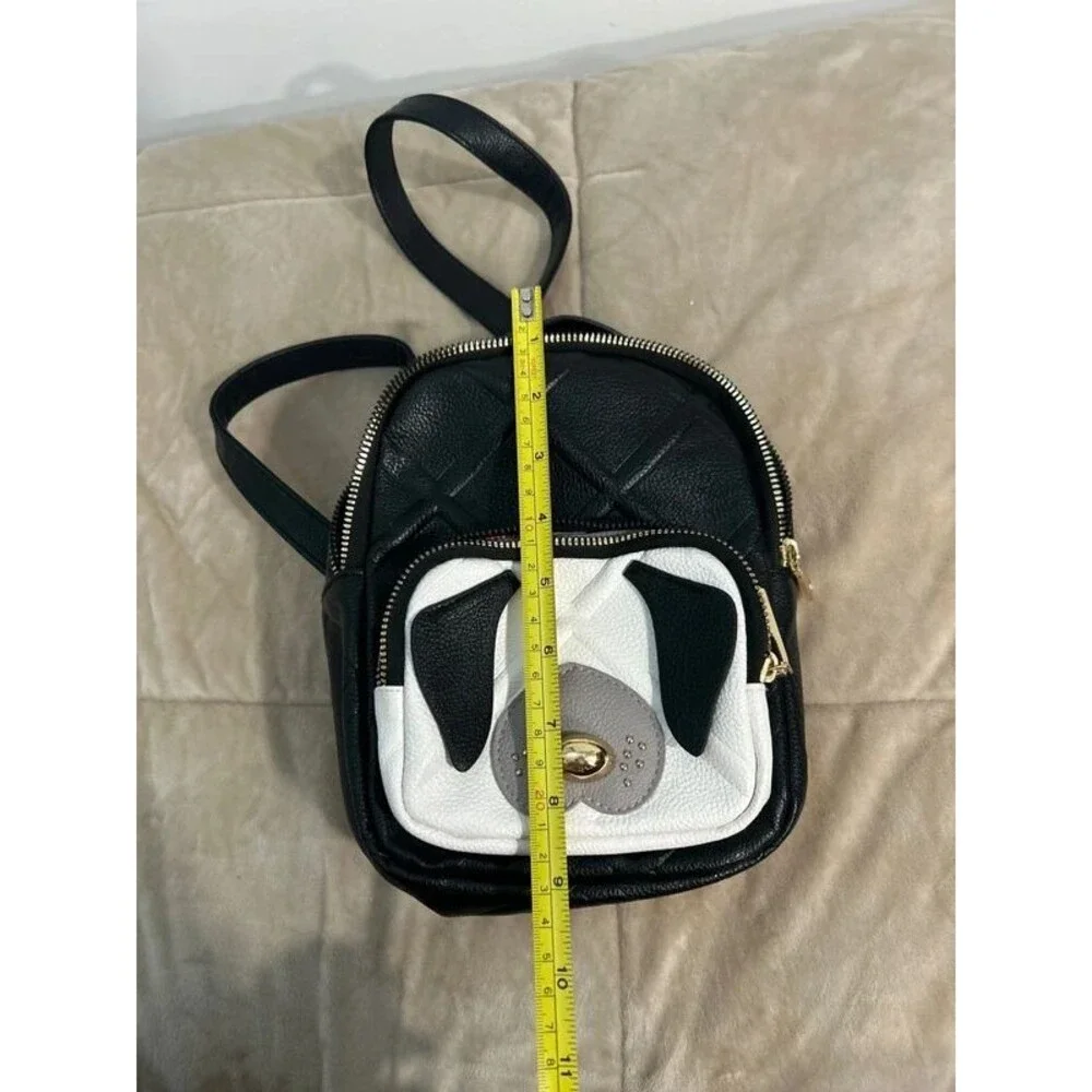 Betsey Johnson Mini Dog Face Backpack Rose Lining
